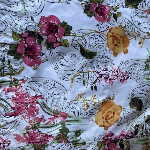 Style & Co Sport Full Womens Jacket Extra Large XL Floral Full Zip Hidden Hooded - Picture 3 of 10